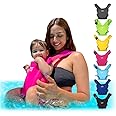 WaterLand Baby Carrier - Innovative Carrier You Can Use Both in Water & Land - Waterproof Infant Chest Holder with Adjustable Straps, Lightweight Toddler Harness for Pool, Beach & Snow (Pink Flamingo)