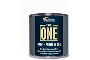 THE ONE All-In-One Paint & Primer - White Satin, 1 L | Multi-Surface 1 Coat Formula | Easy Indoor & Outdoor Decorating for Home & Garden Walls, Floors & Furniture | Durable, Water-Based & Low VOC