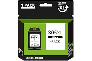 NEIBER 305 czarny wkład atramentowy, tusz do drukarki 305 XL czarny zamiennik dla HP 305 czarny wkład atramentowy do HP DeskJet 2700 2710 2720 2722 2710e 2720e 4120e Plus 4100 Envy 6000 6032 6010 6020e 6030