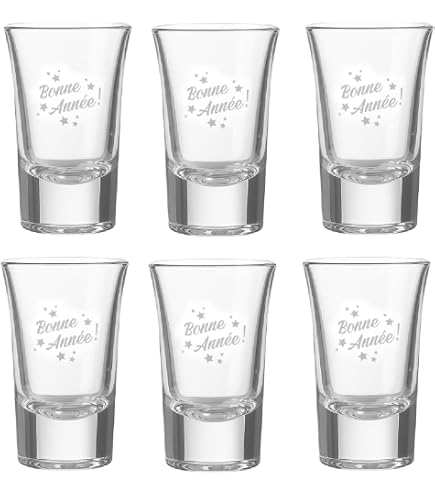 Verres à Shot Carrés Gravés – Personnalisables Avec Texte, 60 Ml – Cadeau Mariage, Anniversaire, Fête Des Pères