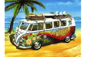 YSCOLOR Diamond Painting 5D DIY Diamante Bordado Coche De Playa Pintura Diamante Punto De Cruz Completo Ronda Taladro Rhinestone 2019 Regalo Decoración para El Hogar 30X40cm