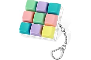 Matwsec Fidget-tangentbord nyckelring, tangentbord Fidget Toys, 9 knappar