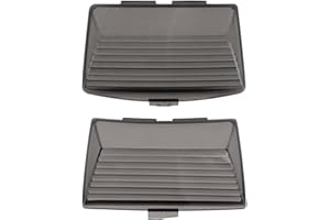 NTHREEAUTO Smoked Fender Tip Light Lenses Cover Mud Guards Lights Compatible with Harley FLHR FLHT FLSTC(Front & Rear)