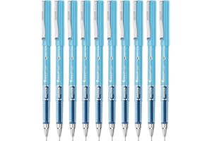 Hauser Sonic 0.55mm Gel Pen Box Pack | Attractive Foiled Body | Stylish Metal Clip | Refillable & Waterproof Gel Ink | German