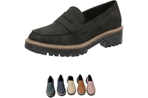 DABINFA Le Donne Dicono Mocassini con Suola Spessa Comodi con Suola Passante Adatti per Scarpe