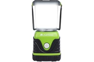 Flintronic Lanterne Camping LED, Lampe Camping Puissante 1000 lumens, Eclairage Camping Etanche IPX4, Lampe Camping Portative à Piles avec 4 Modes d'Eclairage, Luminosité Réglable