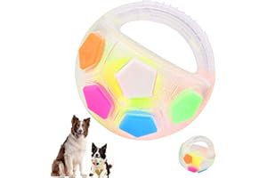 YOMOZEM Dog Calming Ball, Anti Stress Ball Hund, Hundeball mit Handle, Antistressball Hund, Haltbares Hundespielzeug mit Quietscher Interaktives Hundespielzeug Balls für Mittlere Große Hunde, Indoor & Outdoor