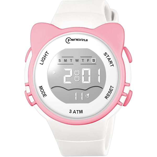 Montre Digitale Enfant LED - Bracelet Silicone, Affichage Heure/date, Piles Incluses