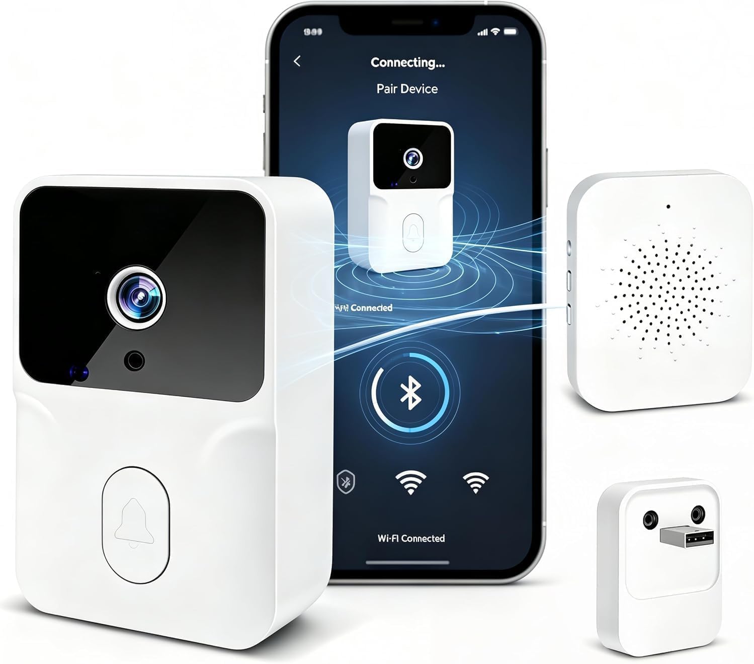 Faut-il Acheter le Sonnette Vidéo WiFi sans fil avec caméra 1080 (Sélection) ? Notre Avis