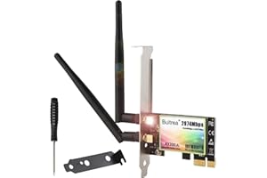 BUITREA WiFi 6 AX200 Carte WiFi PCIE, Max 2974 Mbit/s, Intel WiFi 6 AX200, Double Bande (5GHz/2.4GHz), OFDMA, MU-MIMO, Ultra-Faible Latence, Carte WiFi 6 pour PC Windows 11/10/Linux