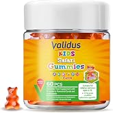 VALIDUS Kids Safari Carob + فيتامين AC-D3 60 صمغ
