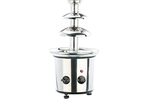 ‎ROSENSTEIN & SÖHNE Rosenstein & Söhne Schokobrunnen: Schokoladen-Brunnen aus rostfreiem Edelstahl, 250 Watt (Schokoladebrunnen, Schokobrunnen Schokolade, Zimmerbrunnen)