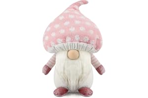 Gehydy Fungo Gnomi Primavera Decorazioni Pasqua Gnomo Peluche Home Decor per Casa Cucine - Rosa