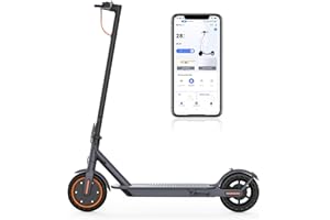 RICEEL Monopattino Elettrico Adulto, Scooter Elettrico Pieghevole con Freccia Direzionale, Velocità Fino a 25 Km/h, 25/35Km di Autonomia, 8.5" Pneumatici Solidi, Carico massimo 120 kg, Doppia frenata