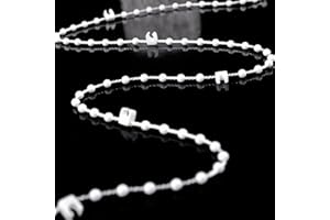 XIELBIS 1 Pcs vertical blind chain (20m, 200 Clips),Vertical Blinds Repair Parts,Durable Plastic Blind Chain for 3.5 Inch/ 89mm Slats | Ideal for Repair & DIY Projects (20M)