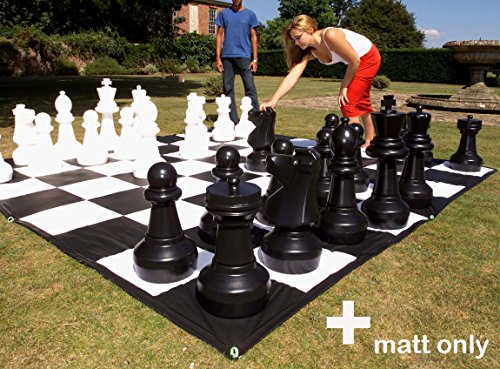 Garden Games Giant Chess or Draughts Mat - Super Strong PVC 3 Metres x 3 Metres for Use With Giant Chess and Draughts Pieces reviews Garden Games Giant Chess or Draughts Mat - Super Strong PVC 3 Metres x 3 Metres for Use With Giant Chess and Draughts Pieces
