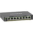 NETGEAR - SWITCH 8-PORT 1G POE+ SWITCH 124 W SMART MANAGED PLUS,black