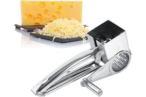 OUMIJ1 Râpe à Fromage - Multifonctionnel Cuisine Artisanale Rotative En Acier Inoxydable Râpe à Fromage 1 Tambour Tranche Outil De Déchiquetage