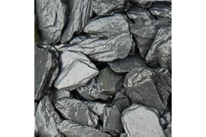 PEAK PAVING Charcoal Decorative Aggregates Slate Chippings Garden Gravel 40mm 20 Kg