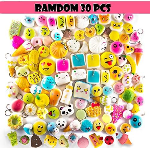 Gragas Random 30pcs Jumbo Medium Mini Soft Squishy Cake/Panda/Bread/Buns Squishy toys