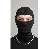 Thermoform AeroRide Mikrofiber Kask İ&ccedil;i Balaklava Antimikrobiyal Kar Maskesi SİYAH