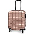 AVIO Atlas Cabin Suitcase 45x36x20cm - Lightweight Double-Wheel Luggage Bag w/Combi Lock, 3 Internal Pockets, Telescopic Handle w/ 3 Heights, Durable ABS Hard Shell RyanAir, EasyJet, British Airways