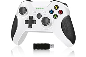 Mando inalámbrico Xbox One - TECTINTER Mando de juego de 2,4 GHz compatible con Xbox One/One S/One X/Elite/Windows/PS3, 600 mAh integrado, doble vibración, joystick mejorado 3D