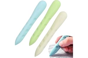 HBERCAI 3 Stück Dreieckradierer Grip,Weicher 2B-Radierer,Radierer Radiergummi Set,Weicher Radierer, Aesthetic Radiergummis, Dreieck Radiergummi für Schule, Skizzen, Gemälden, Künsten 10 × 1.5cm-Stil 1