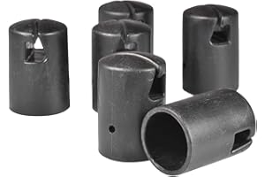 Maodom Tube Trampoline – Embouts épais et durables pour poteaux Trampoline 3,2 cm, Protection Remplacement pour système d'anneaux supérieurs en tôle d'acier Plate, Noir