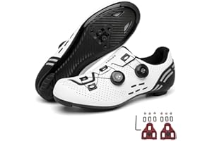 MEIJU Mateju Chaussures de Cyclisme de vélo de Route Respirantes Chaussures de vélo pour Homme/Femme avec Look SPD-SL Delta Cleats Chaussures Indoor/Outdoor