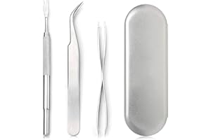 BLKEER Tick Remover Tools for Dogs, Tick Remover for Humans, Tick Remover, Tick Treatment for Dogs, Tick Remover for Cats, Tick Removal Tool Included Removal Tweezers 2pc + Tick Shovel + Iron Box