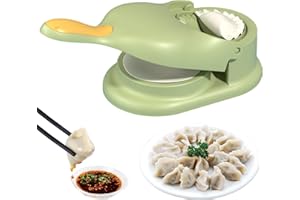 RIANPESN Máquina para hacer dumplings 2 en 1, 2023 Máquina para hacer dumplings automática para el hogar, Prensa manual para hacer empanadas, Molpara piel dumplings