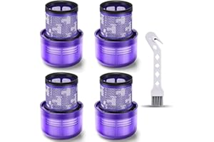 BABUZOM Filtros para Dyson V11 V15 SV14 SV22, 4PCS Accesorios de Repuesto Lavables Filtro para Dyson V11 V15 Cyclone Absolute Animal Total Clean Torque Drive Detect Aspiradora, Reemplazo para# 970013-02