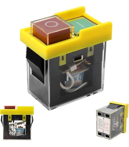 Interruttore Magnetico Impermeabile, Pulsante Di Accensione A 4 Pin Interruttore Di Avvio E Arresto Accessori Per Utensili Elettrici 250 V 16 A Accessori Per La Sostituzione Del Filtro 87336131