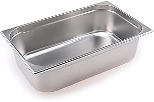 TeknoStahl GN Behälter Gastronorm 1/1 Edelstahl (150 Millimeter)