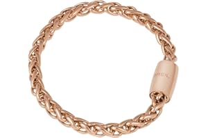 Breil, Collezione Magnetica, Bracciale Donna, in Acciaio Lucido, con Pratica Chiusura con Magnete, Misura 19 Cm