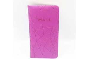 SIXSTORE Dalla A alla Z Telefono Slim Rubrica Indirizzo A-Z Indice Hard Soft Cover (Viola)