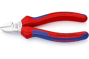 Knipex Tronchese Laterale per Meccanica Bonderizzata Nera, Rivestiti in Materiale Bicomponente 140 Mm 70 02 140