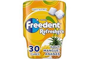 FREEDENT® Refresher Mangue Ananas boite de 30 cubes 67g, carton de 24