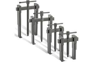 HERLLD Two Jaw Bearing Puller Kit, 3'' 4'' 6'' 8'' Gear Puller Remover Hand Tool Kit 20-85mm, Ultra Thin Twin Legs Bearing Gear Pump Pulley Extractor Removal Tool 1-4.5 tons for Wheel, Motorcycle, Car, Auto