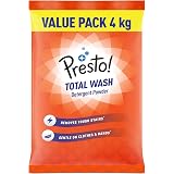 Amazon Brand - Presto! Total Wash Detergent Powder 4 kg Value Pack