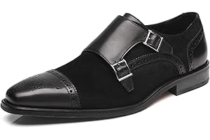 La Milano Mens Leather Double Monk Strap Loafer