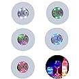 LED Coaster, 20 Pack LED Stickers Light Up Bar Drinking Coasters Tunnel Bottle Lighting Up Flash Cup Mat for Beer Wine Glass Beverage Mat Home Flashing Shots Light for Party, Wedding, Bar (20 Pack)