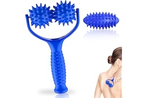 BAIFULAI Wałek do masażu, piłka z uchwytami, wymienna rolka do masażu z 3 kulkami z jeżami, wałek do masażu powięzi, twardy wałek do masażu powięzi, mały wałek do relaksu stóp, nóg i pleców