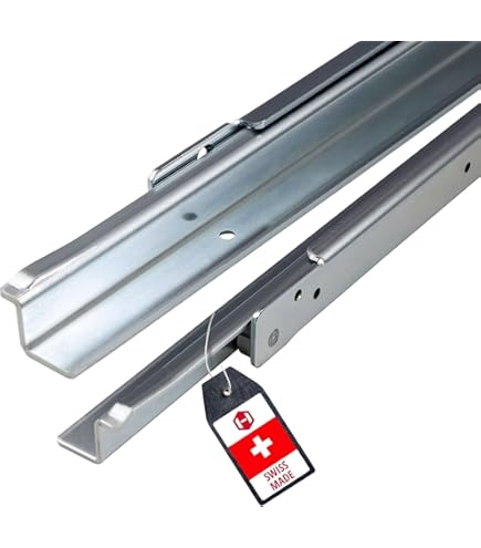 BRASOM Ladegeleider met Vloermontage en Ladebeugels - Ladegeleider 1100mm, 250kg, 44 inch, Heavy Duty, Lock in/out Ladegeleidersysteem, Kogelgelagerd