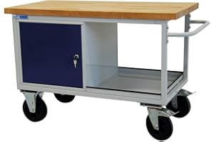 ADB BETRIEBSEINRICHTUNGEN GMBH ADB Werkbank 1300x840x600mm Werktisch Tischwagen Rollwagen Werstattwagen