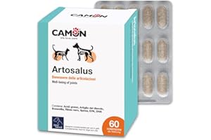 CAMON | Artosalus Compresse, Alimento Complementare per Cani e Gatti per il Supporto delle Articolazioni, 60 cpr