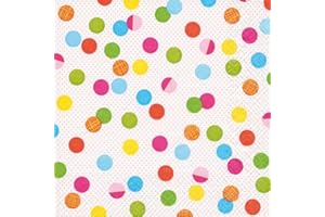 ‎SERVIETTENSHOP 20 Servietten Bunte Partypunkte/gepunktet/Muster/zeitlos 33x33cm