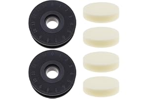 EMSea 2 Stück Fahrrad-Kettenhalter mit Schwammringen Ersatz für 1/8 Zoll Schaltwerk 12 mm Durchgangsachse Fahrradkette Halten