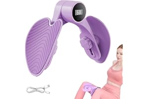 Hengrongshen Allenatore per cosce, viola pressa per gambe per la casa, conteggio intelligente, regolazione a tre velocità, ideale per l'allenamento di glutei, pressa e pavimento pelvico